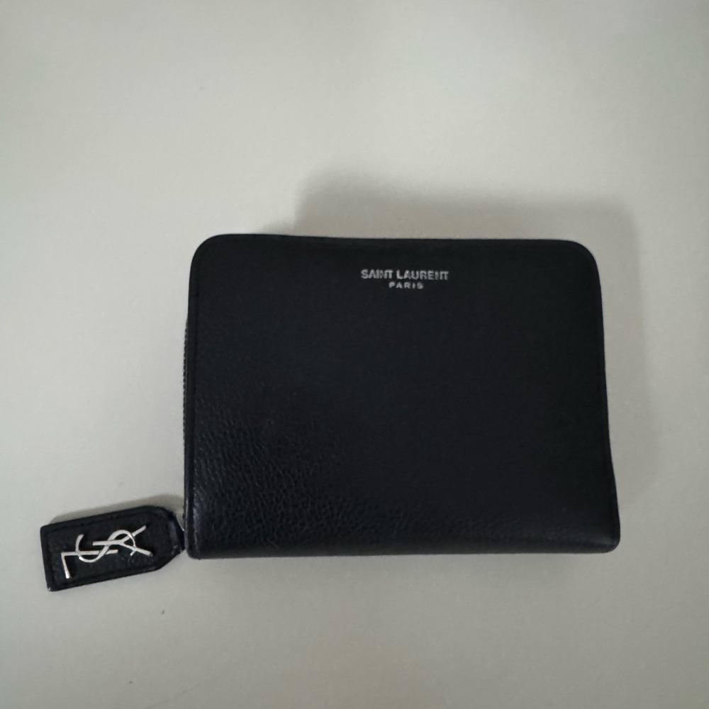 Saint Laurent Black Leather Wallet